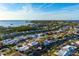 Expansive aerial view of a waterfront community with canals and stunning views of the surrounding area at 5207 Bimini Dr, Bradenton, FL 34210
