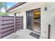 Private patio with sliding door access from the kitchen area at 5400 34Th W St # D12, Bradenton, FL 34210