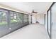 Sunroom with ceiling fan and window views at 5400 34Th W St # D12, Bradenton, FL 34210