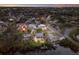 Wide aerial showcasing the home and surrounding neighborhood at 543 Hillcrest Dr, Bradenton, FL 34209