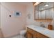 Simple bathroom with a single vanity and a shower at 543 Hillcrest Dr, Bradenton, FL 34209