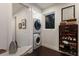 Convenient laundry area with stackable washer and dryer at 543 Hillcrest Dr, Bradenton, FL 34209