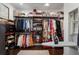 Large walk-in closet with ample shelving and hanging space at 543 Hillcrest Dr, Bradenton, FL 34209