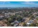 Aerial view showing home's location near the water at 5606 20Th S Ave, Gulfport, FL 33707