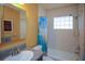 Clean bathroom with a shower/tub combo and a vanity at 5606 20Th S Ave, Gulfport, FL 33707