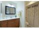 Clean bathroom with updated vanity and shower at 6033 34Th W St # 120, Bradenton, FL 34210