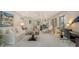 Open living space with modern furnishings and kitchen view at 6450 Wild Oak Bay Blvd # 238, Bradenton, FL 34210