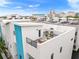 Aerial view of modern townhouses with rooftop decks at 72 N School Ave, Sarasota, FL 34237