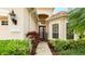 Elegant entryway with brick walkway at 7244 Orchid Island Pl, Bradenton, FL 34202