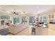 Spacious Gathering room with pool view and built-in shelving at 7244 Orchid Island Pl, Bradenton, FL 34202
