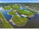 Aerial view of community and golf course at 7304 W Country Club N Dr # 213, Sarasota, FL 34243