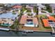 House with pool, canal-front lot and private dock at 740 Old Compass Rd, Longboat Key, FL 34228
