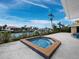 Private hot tub with water views at 740 Old Compass Rd, Longboat Key, FL 34228