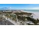 Aerial view of beach community with resort and beach at 1215 S Portofino Dr # 108, Sarasota, FL 34242