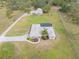 Aerial view of a home with a pool and guesthouse at 15409 Waterline Rd, Bradenton, FL 34212