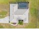 Top-down view of a home with a screened pool at 15409 Waterline Rd, Bradenton, FL 34212