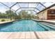 Relaxing screened pool with paver deck at 15409 Waterline Rd, Bradenton, FL 34212