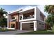 Contemporary home with wood siding, clean lines, and a two-car garage at 2135 Hibiscus St, Sarasota, FL 34239