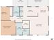 Floor plan showing a 2 bed, 2 bath layout with living room and kitchen at 2145 Pueblo Cir # V12, Sarasota, FL 34231