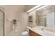 Clean bathroom with updated vanity and shower at 3339 Highlands Bridge Rd # 65, Sarasota, FL 34235