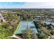 Aerial view of community tennis courts at 360 Pine Run Dr, Osprey, FL 34229