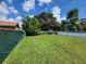 Large grassy backyard with a privacy fence at 3611 3Rd S Ave, St Petersburg, FL 33711