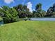 Large grassy backyard, partially fenced at 3611 3Rd S Ave, St Petersburg, FL 33711