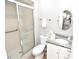 Clean bathroom, featuring a shower and modern vanity at 376 Oak Hill Dr # 36, Sarasota, FL 34232