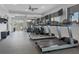 Well-equipped fitness center featuring treadmills and other exercise machines at 419 Yacht Harbor Dr, Osprey, FL 34229