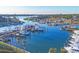 Stunning marina view with many boats and clear water at 419 Yacht Harbor Dr, Osprey, FL 34229