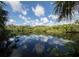 Serene pond view with lush vegetation and reflections at 4590 Oakley Rd, North Port, FL 34288