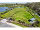 Community dog park with ample space and seating at 4649 Willow Bend Ave, Parrish, FL 34219