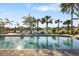 Community pool with lounge chairs and palm trees at 4649 Willow Bend Ave, Parrish, FL 34219