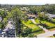 Aerial view showing home's large lot and private driveway at 504 68Th Avenue W Dr, Bradenton, FL 34207