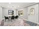 Dining area with wood-look floors and window at 504 68Th Avenue W Dr, Bradenton, FL 34207