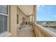 Expansive balcony offering picturesque water and city views at 5531 Cannes Cir # 802, Sarasota, FL 34231