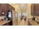 Kitchen with stainless steel appliances and granite countertops at 5531 Cannes Cir # 802, Sarasota, FL 34231