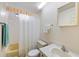 Clean bathroom with shower/tub combo and vanity at 5539 Holiday Park Blvd, North Port, FL 34287