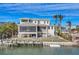 Waterfront home with private dock and large backyard at 608 Bayview Dr, Longboat Key, FL 34228