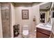 Guest bathroom with shower, toilet, and vanity at 6450 Watercrest Way # 304, Lakewood Ranch, FL 34202