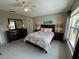 Comfortable bedroom with a queen-size bed and large windows at 6504 Bowdoin Pl # 15, Bradenton, FL 34207