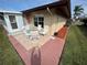 Outdoor patio with seating area and brick pavers at 6504 Bowdoin Pl # 15, Bradenton, FL 34207