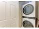 Convenient laundry room with stackable LG washer and dryer at 7325 Skybird Rd, Bradenton, FL 34209