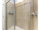 Large tiled shower with glass enclosure at 7325 Skybird Rd # 7325, Bradenton, FL 34209