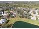 Aerial view of neighborhood by the lake at 8009 55Th E St, Palmetto, FL 34221