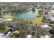 Aerial view of neighborhood by lake at 8009 55Th E St, Palmetto, FL 34221