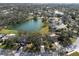 Aerial view of neighborhood and lake at 8009 55Th E St, Palmetto, FL 34221