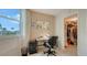 Home office with a desk and chair, plus closet storage at 1000 Longboat Club Rd # 304, Longboat Key, FL 34228