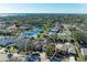 Aerial view of single-Gathering home with pool, situated in a quiet residential neighborhood at 1104 83Rd Nw St, Bradenton, FL 34209