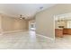 Spacious living room with tile floors and access to patio at 1104 83Rd Nw St, Bradenton, FL 34209